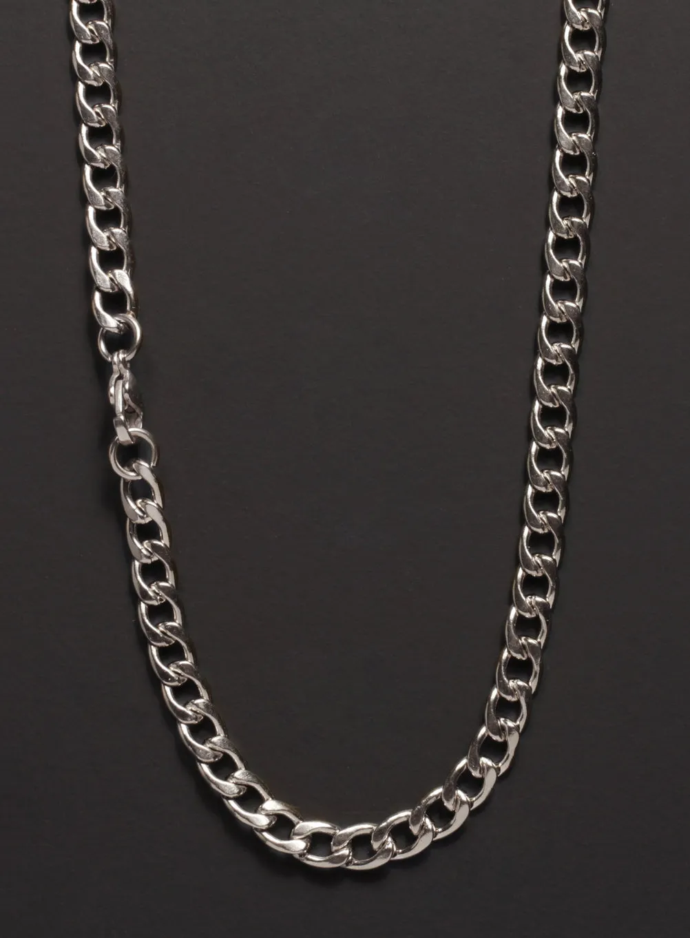 5mm Stainless Steel Curb Chain Necklace