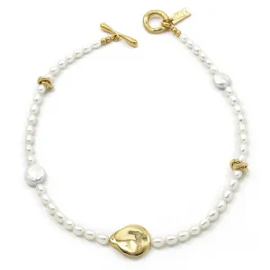 Alouet Pearl Collar - Gold