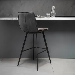 Amos Palmer Grey Stool (2pk)