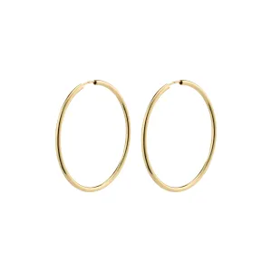 APRIL recycled medium-size hoop earrings gold-plated