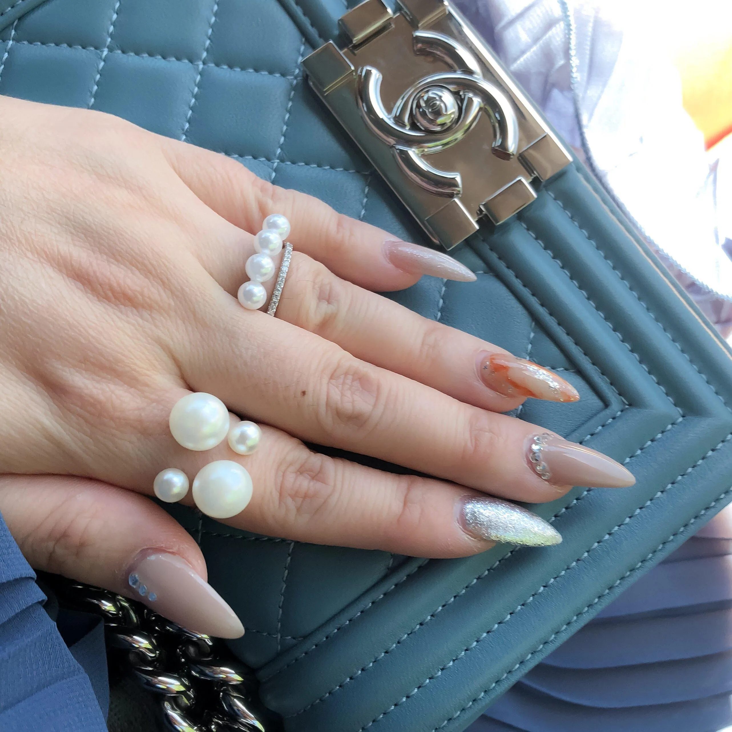 Arista Open Pearl Ring - LAST CHANCE