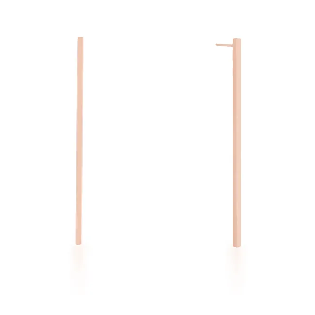 Carolee Silver Long Line Linear Earrings | Stainless Steel