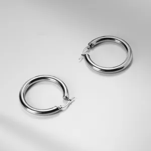 Claressa Earrings - Medium :: Silver