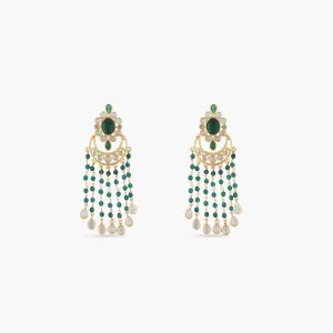 Classic Beads Chandbali Earrings