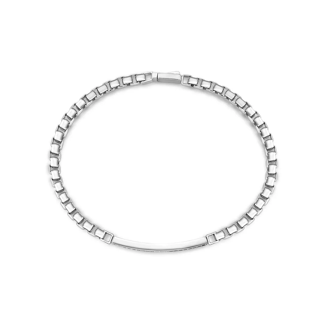 Diamond Box Chain Bracelet