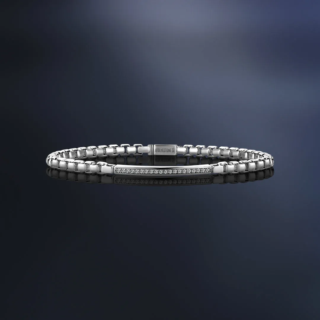 Diamond Box Chain Bracelet