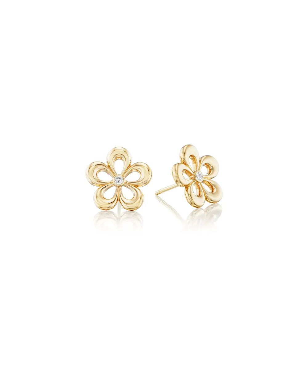 Eyelet Flower Earrings