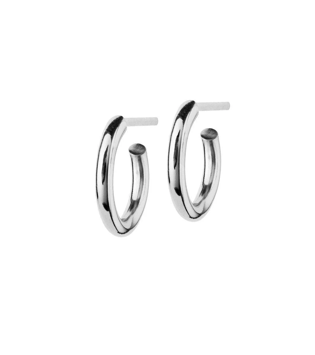 Hoops Earrings Steel Small