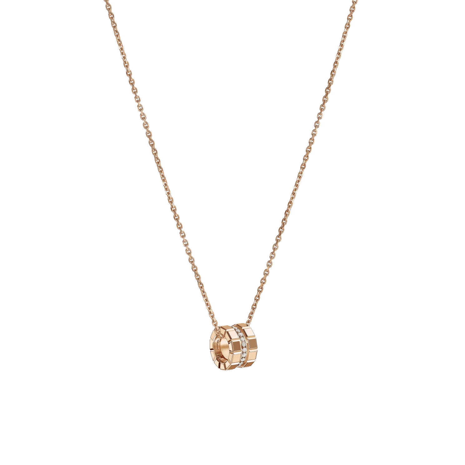 Ice Cube Rose Gold Necklace