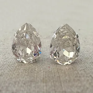 Large Pear Clip-On Earrings