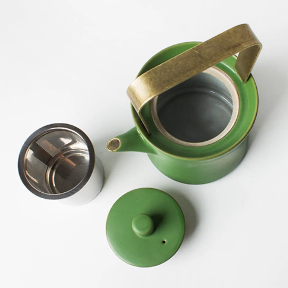 Mirai Modern Green Oriental Tea Pot