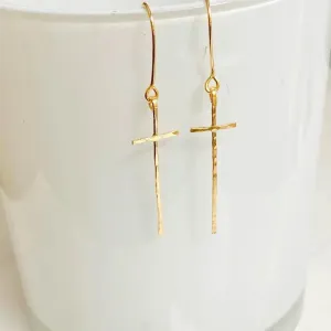 Modern Cross Earrings - Clearance