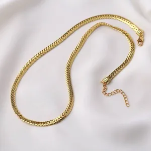 Modern Design Flat Snake Chain Necklace