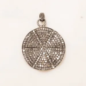 Pave Diamond Spiderweb Pendant