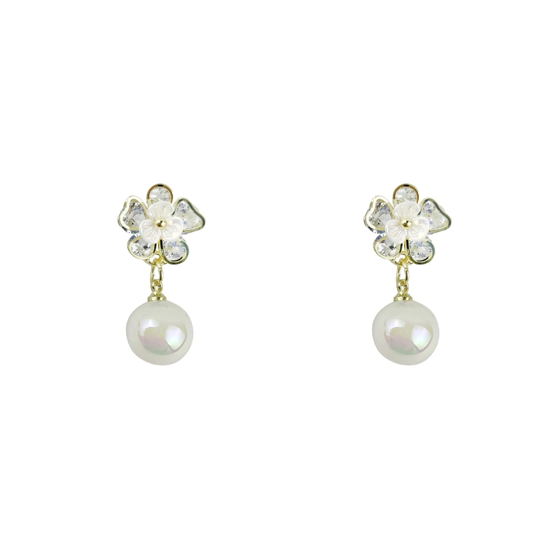 Pearl Blossom Earrings