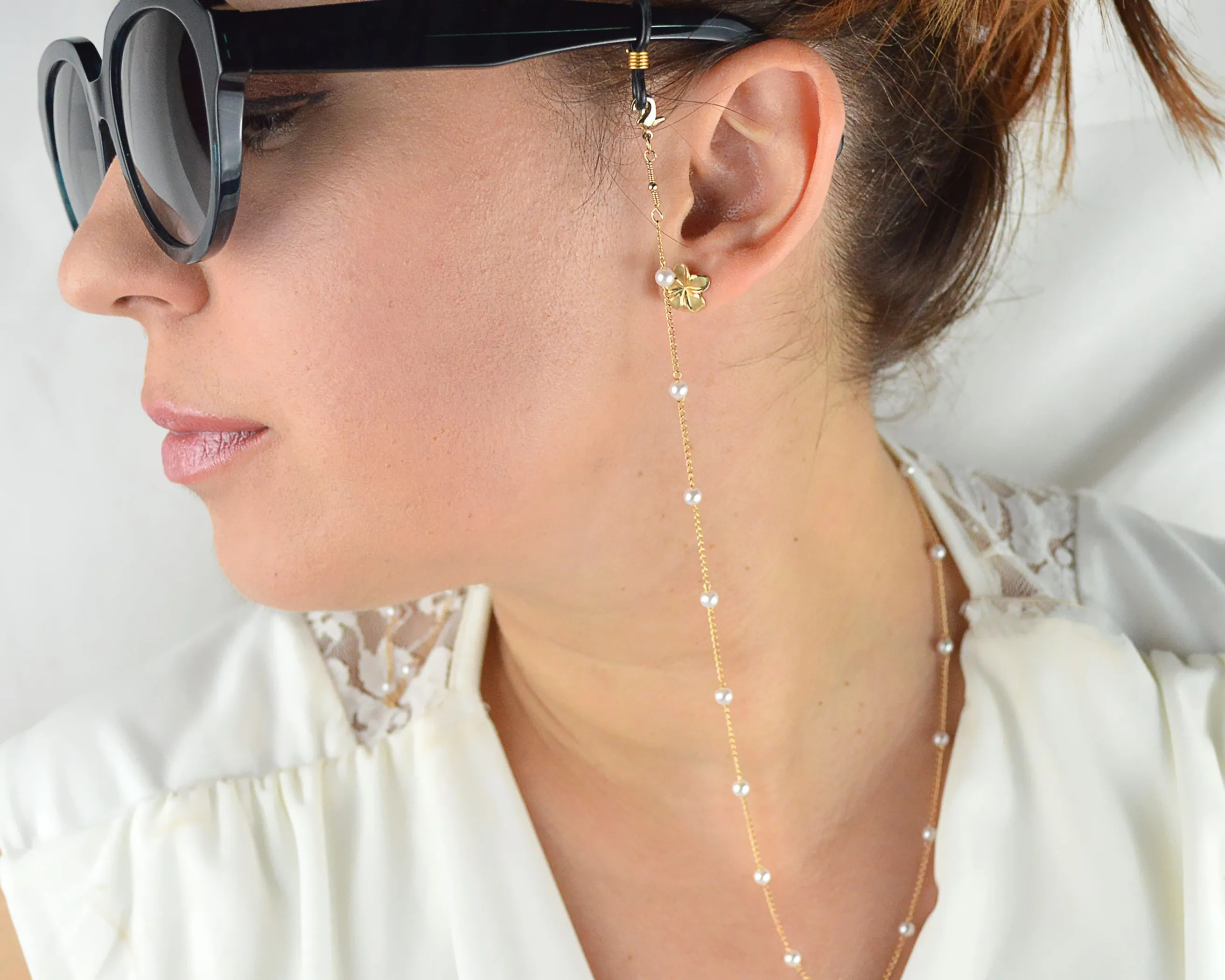 Pearl Chain Sunglasses Chain