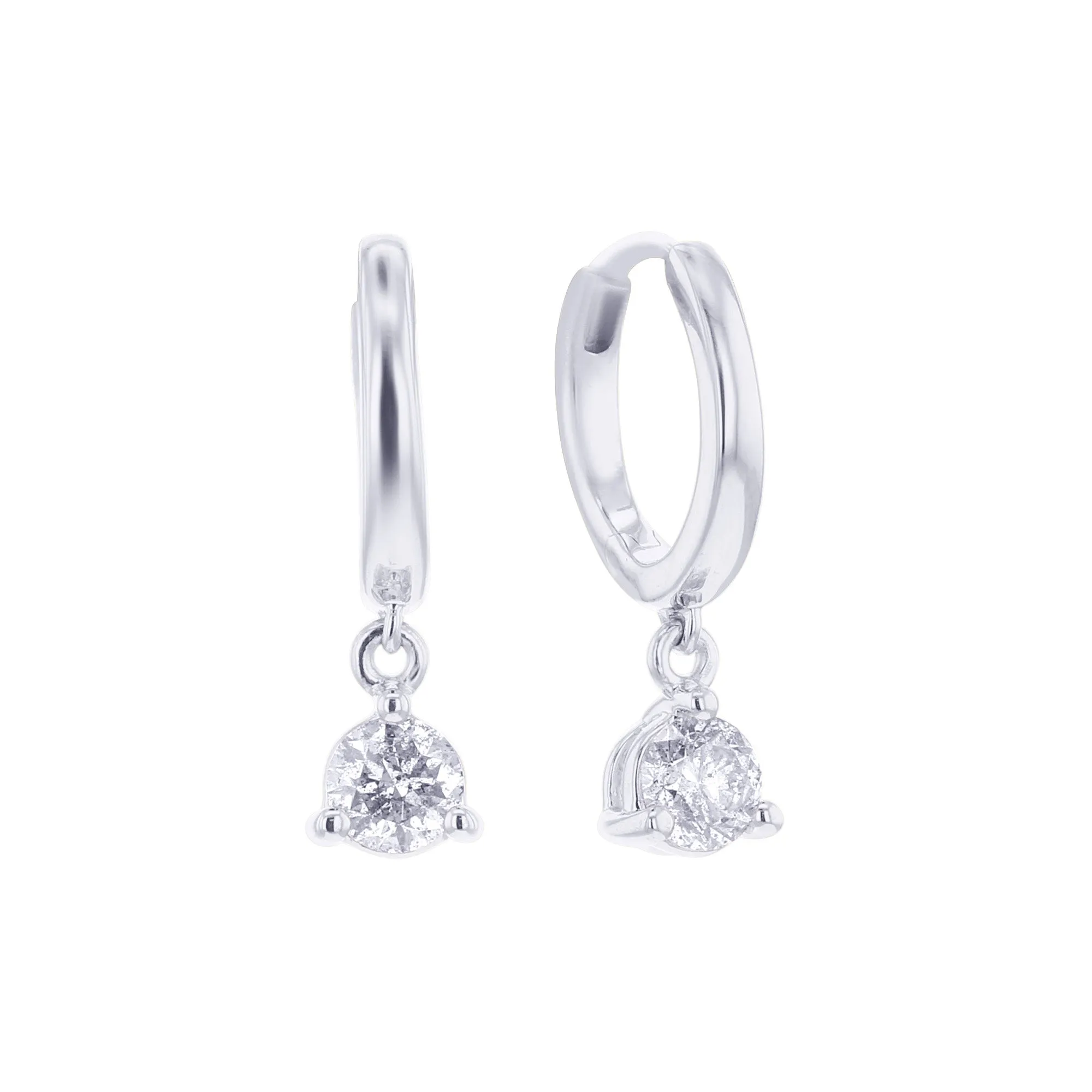 Pure Elegance Diamond Drop Earrings 3/4ct