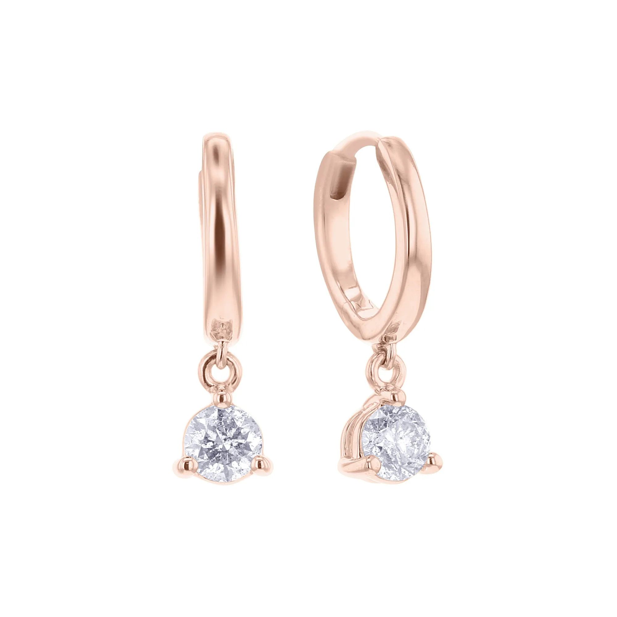 Pure Elegance Diamond Drop Earrings 3/4ct