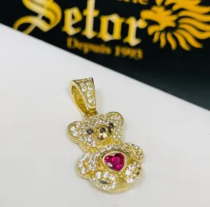 Teddy bear pendant P373