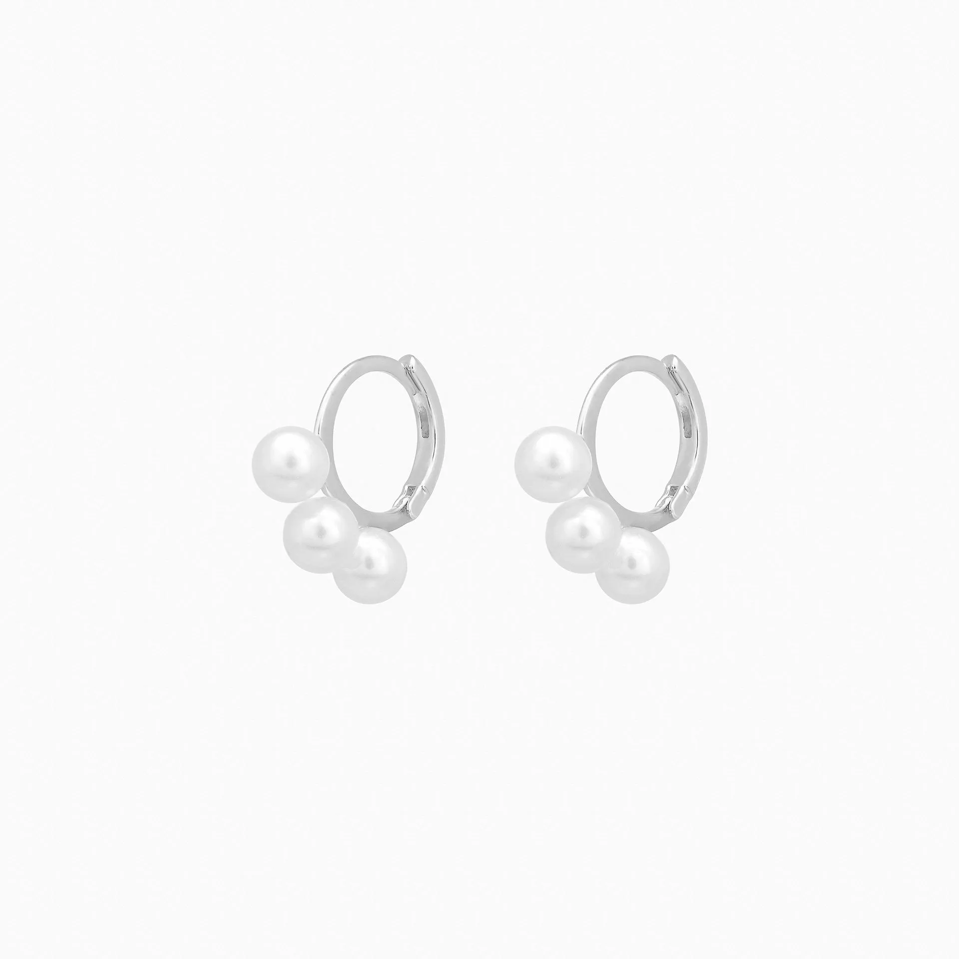 Triple Pearl Earrings