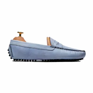 Tuscan - Men's Sky Blue Calf Leather Driver Shoe